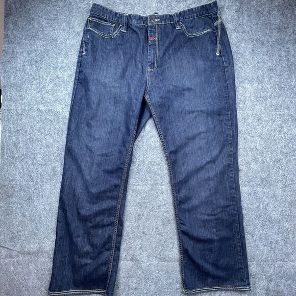 Marithe Francois Girbaud Jeans Mens 42M Straight Designer Dark Streetwear Baggy - Picture 1 of 9